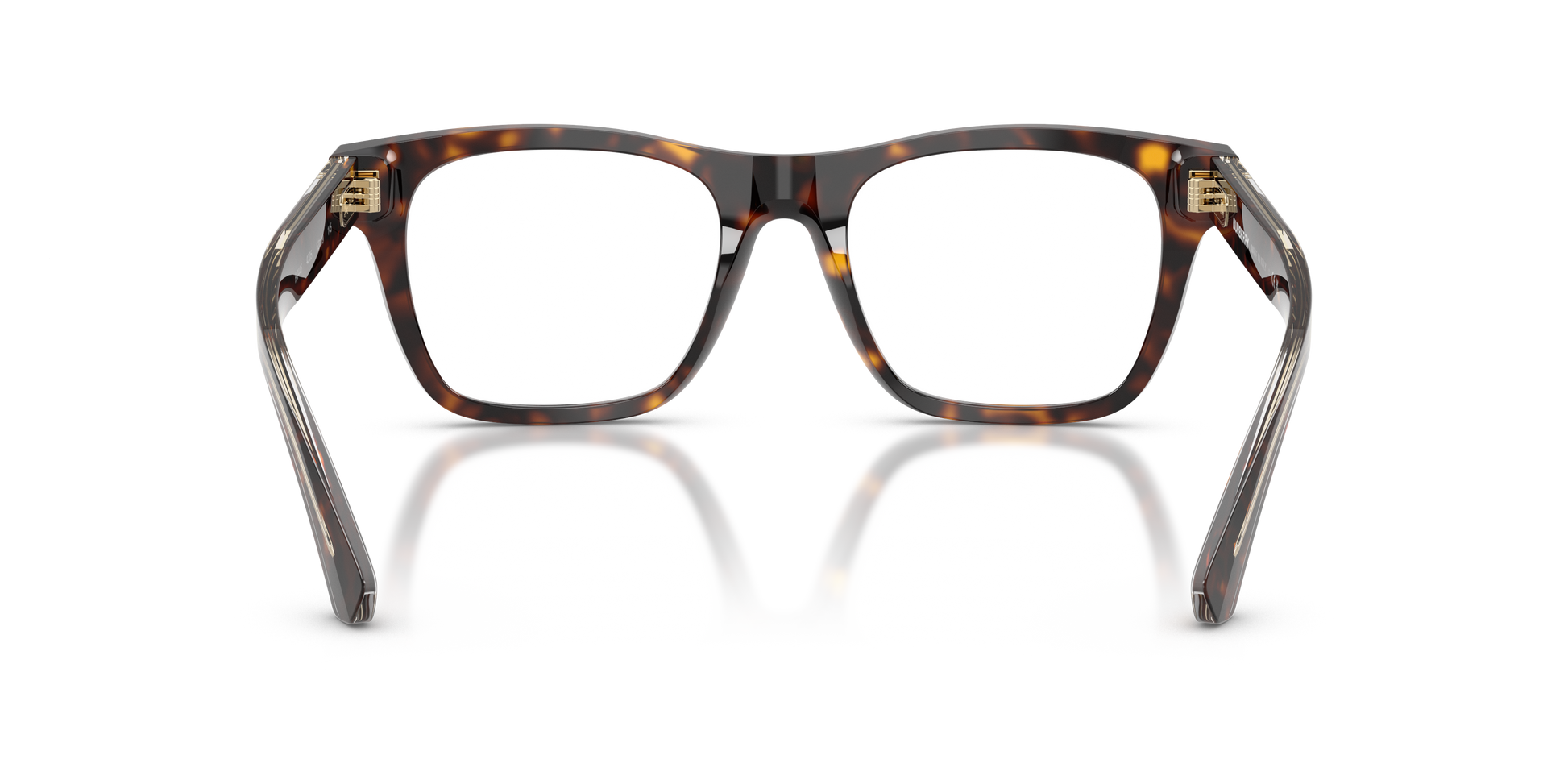 Burberry BE2445 Square Eyeglasses in Demo Lenses With Dark Havana Frame, back view