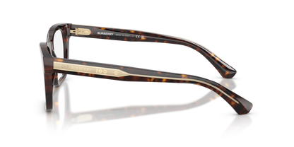 Burberry BE2445 Square Eyeglasses in Demo Lenses With Dark Havana Frame, side view