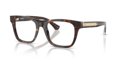 Burberry BE2445 Square Eyeglasses in Demo Lenses With Dark Havana Frame, angle view