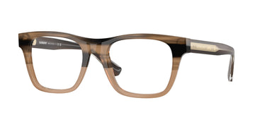 DEMO LENSES WITH STRIPED BEIGE FRAME
