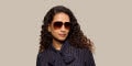 Dolce & Gabbana DG2326 Pilot Sunglasses in Gradient Brown/Gold, detail view
