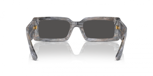 Dolce & Gabbana DG4416/S Rectangle Sunglasses in Dark Grey / Grey Marble, side view