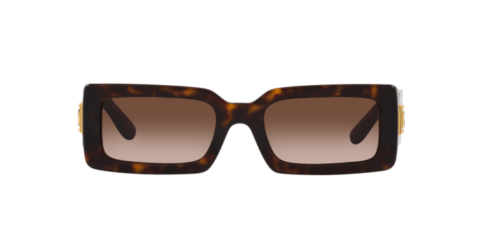 Dolce & Gabbana DG4416/S Rectangle Sunglasses in Gradient Brown / Havana, side view