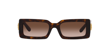 Dolce & Gabbana DG4416/S Rectangle Sunglasses in Gradient Brown / Havana, side view