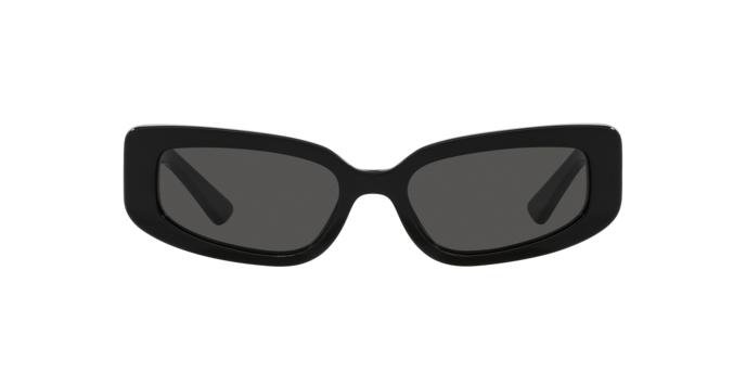 Dolce & Gabbana DG4445/S Cat Eye Sunglasses in Dark Grey / Black, side view