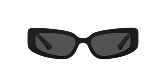 Dolce & Gabbana DG4445/S Cat Eye Sunglasses in Dark Grey / Black, side view