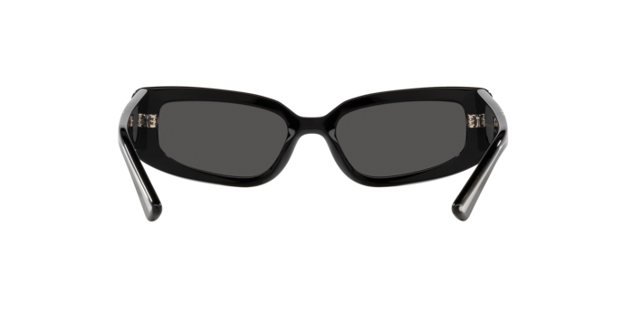 Dolce & Gabbana DG4445/S Cat Eye Sunglasses in Dark Grey / Black, back view
