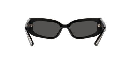 Dolce & Gabbana DG4445/S Cat Eye Sunglasses in Dark Grey / Black, back view