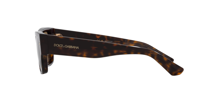 Dolce & Gabbana DG4451/S Square Sunglasses in Dark Brown / Havana, detail view