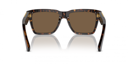 Dolce & Gabbana DG4465/S Square Sunglasses in Dark Brown / Havana, side view