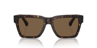 Dolce & Gabbana DG4465/S Square Sunglasses in Dark Brown / Havana, angle view