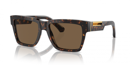 Dolce & Gabbana DG4465/S Square Sunglasses in Dark Brown / Havana, back view
