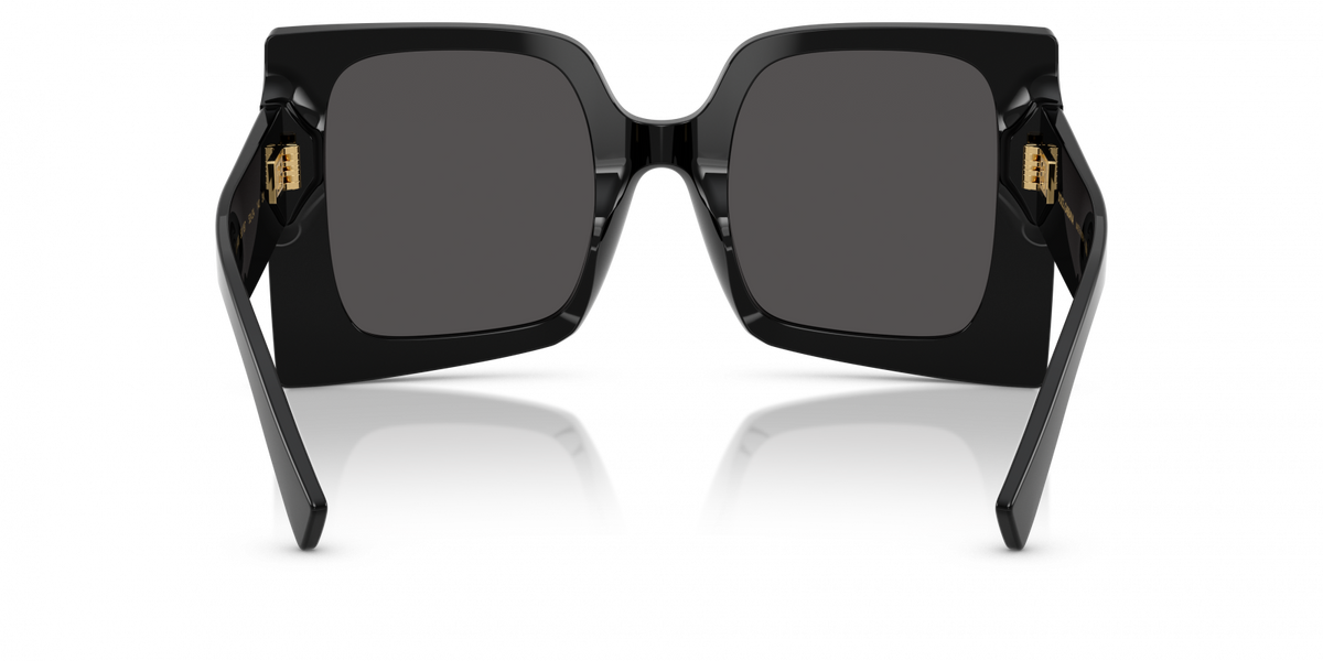 Dolce & Gabbana DG4490/S Square Sunglasses in Dark Grey / Black, angle view