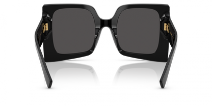 Dolce & Gabbana DG4490/S Square Sunglasses in Dark Grey / Black, angle view