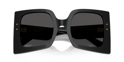 Dolce & Gabbana DG4490/S Square Sunglasses in Dark Grey / Black, side view