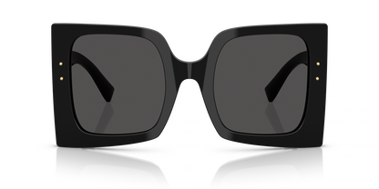 Dolce & Gabbana DG4490/S Square Sunglasses in Dark Grey / Black, back view