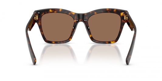 Dolce & Gabbana DG4512 Square Sunglasses in Dark Brown, side view