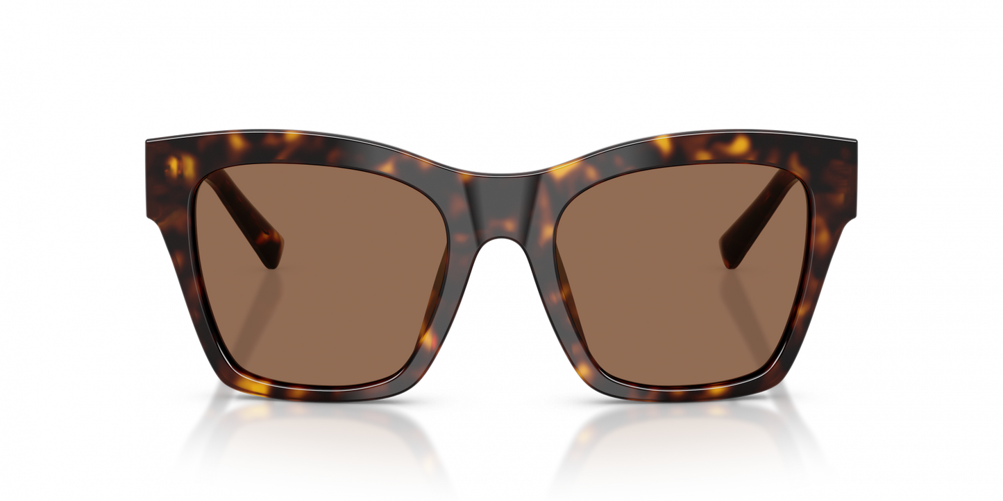 Dolce & Gabbana DG4512 Square Sunglasses in Dark Brown, angle view