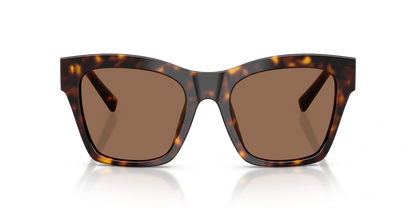 Dolce & Gabbana DG4512 Square Sunglasses in Dark Brown, angle view