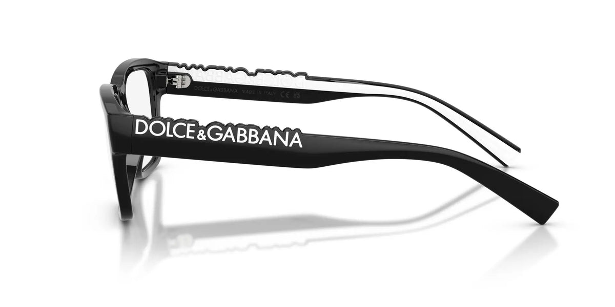 Dolce & Gabbana DG5112 Rectangle Eyeglasses in Black, side view