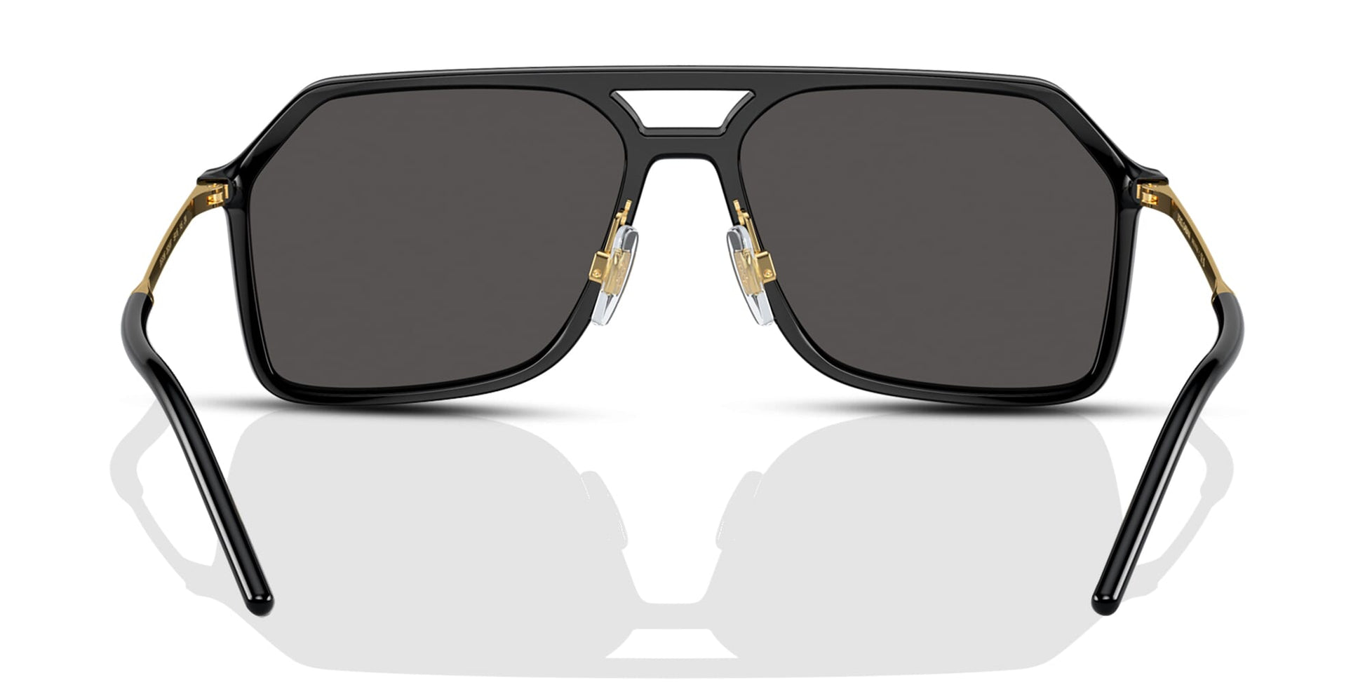 Dolce & Gabbana DG6196/S Pilot Sunglasses in Dark Grey Black, back view