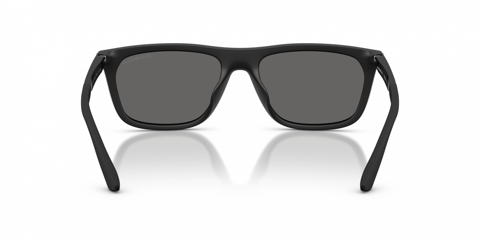 Emporio Armani EA4272U/S Pillow Sunglasses in Dark Grey / Matte Black, angle view