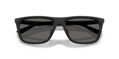 Emporio Armani EA4272U/S Pillow Sunglasses in Dark Grey / Matte Black, side view