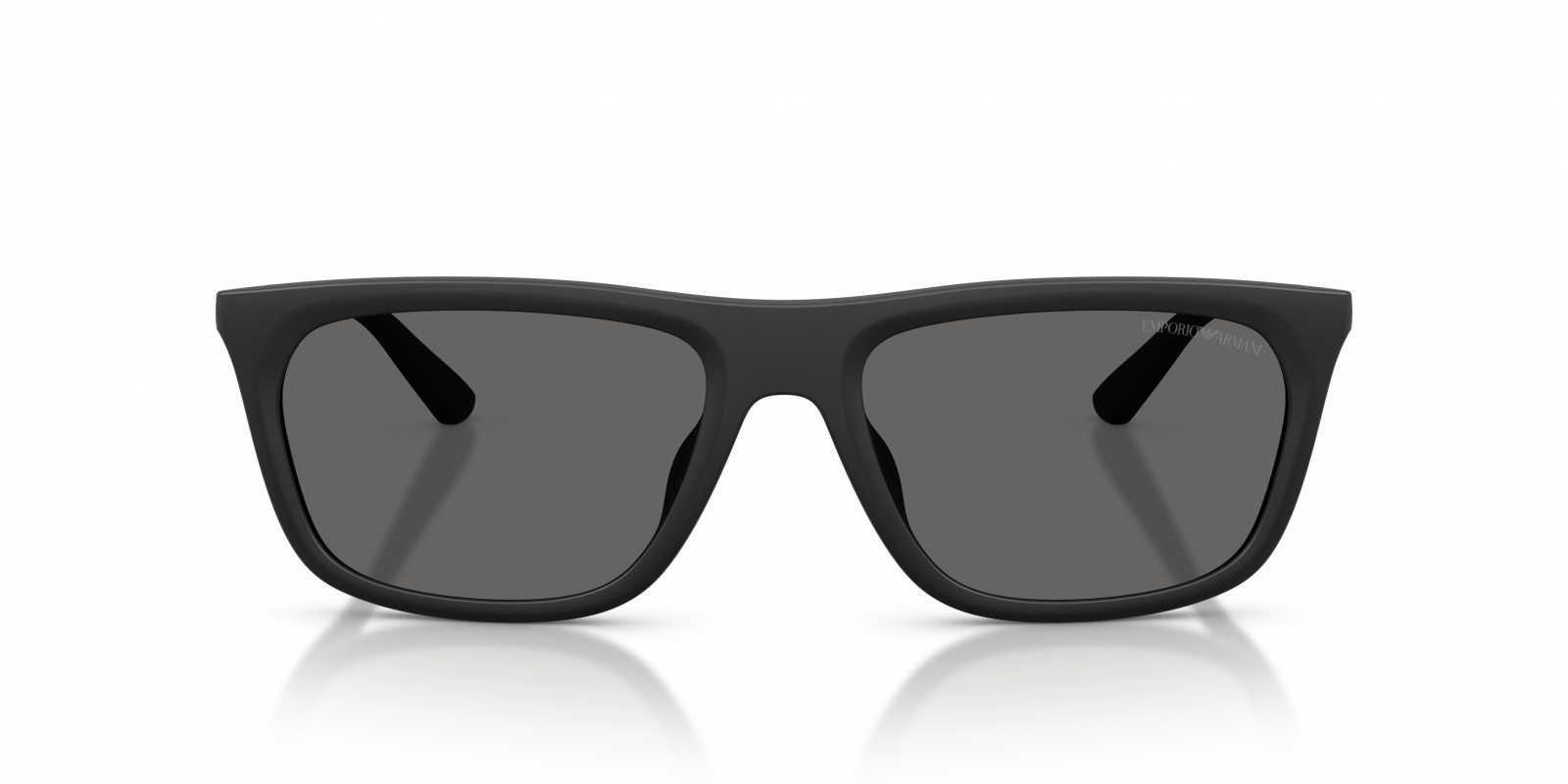 Emporio Armani EA4272U/S Pillow Sunglasses in Dark Grey / Matte Black, back view