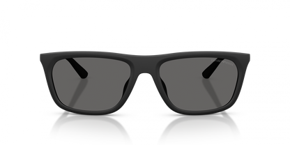Emporio Armani EA4272U/S Pillow Sunglasses in Dark Grey / Matte Black, back view