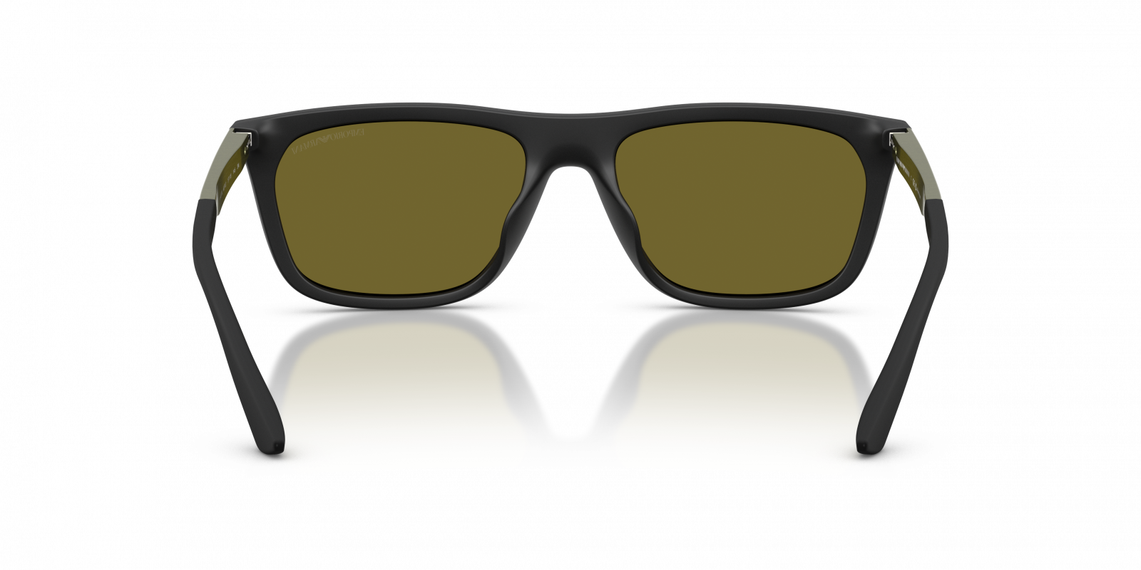 Emporio Armani EA4272U/S Pillow Sunglasses in Dark Green / Matte Black, angle view