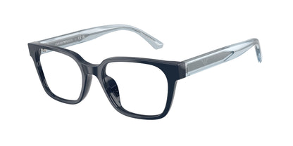 Emporio Armani EK3013U Pillow Eyeglasses in Shiny Blue, front view