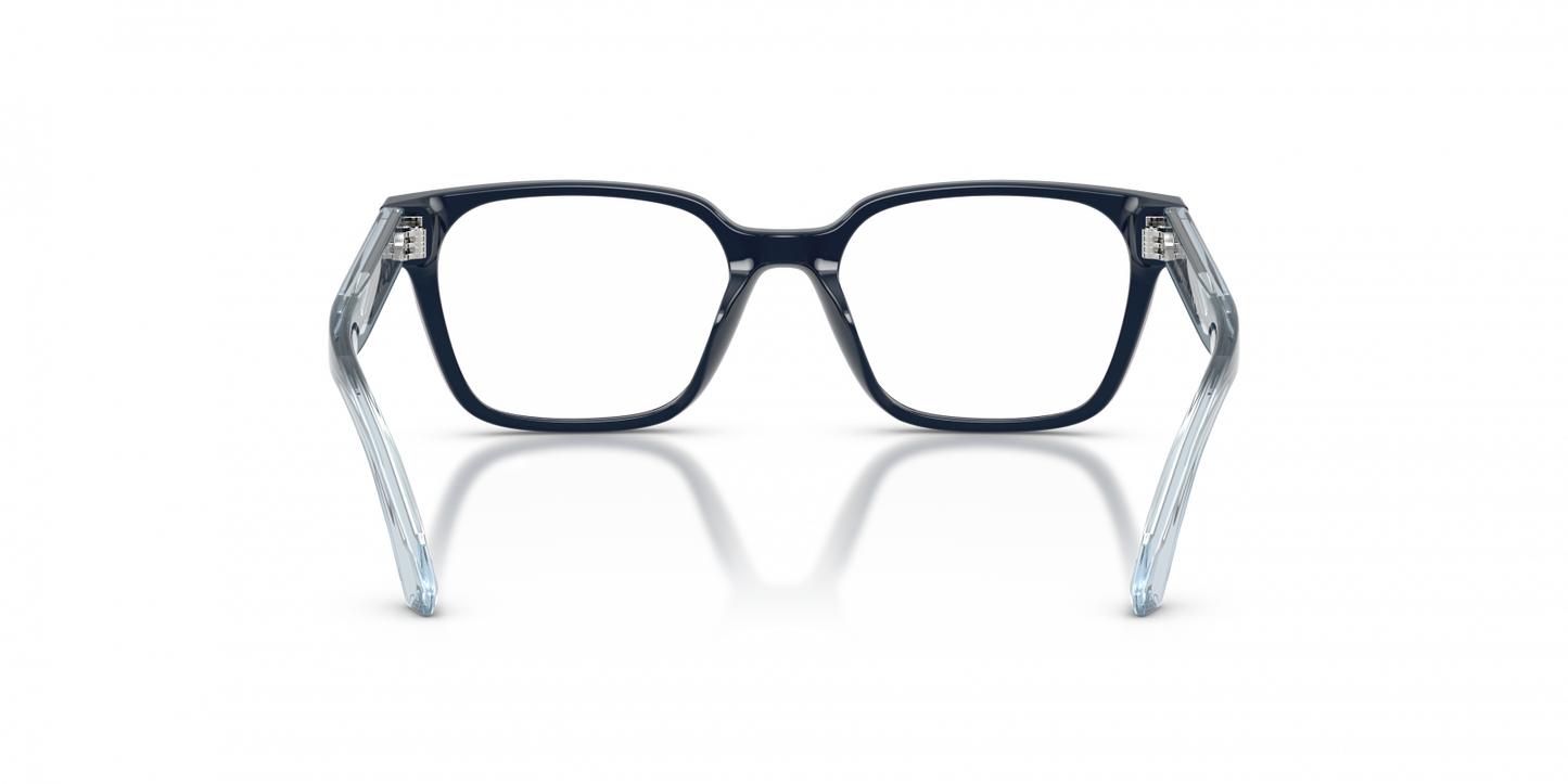 Emporio Armani EK3013U Pillow Eyeglasses in Shiny Blue, angle view