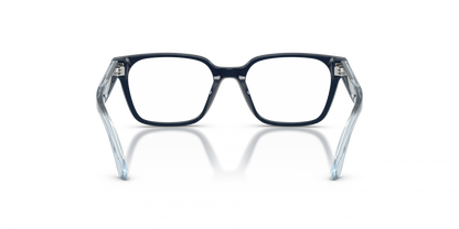 Emporio Armani EK3013U Pillow Eyeglasses in Shiny Blue, angle view