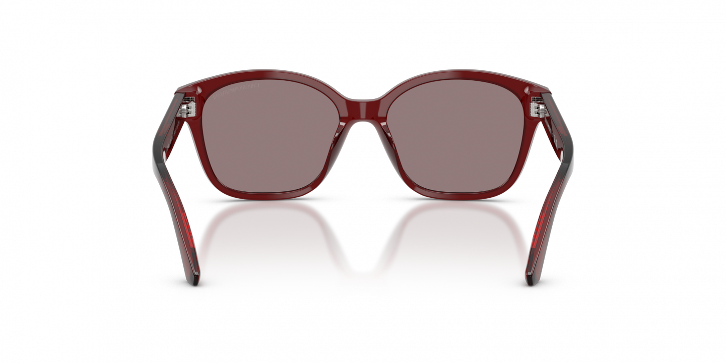 Emporio Armani EK4009U/S Cat Eye Sunglasses in Dark Violet Red, side view