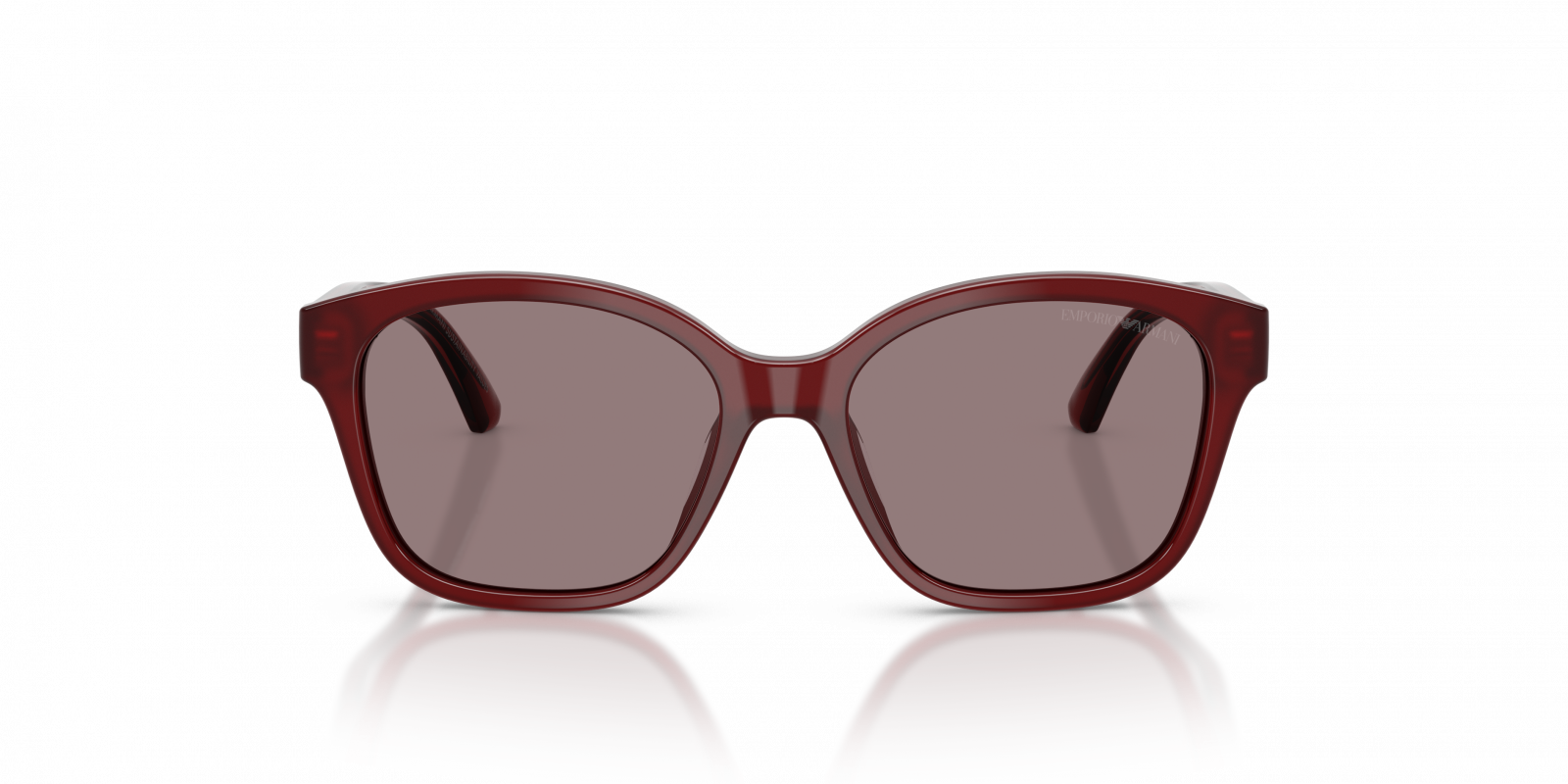 Emporio Armani EK4009U/S Cat Eye Sunglasses in Dark Violet Red, back view