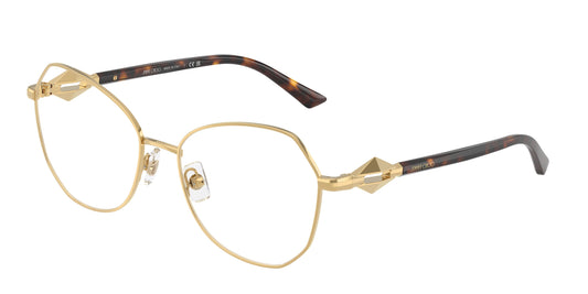 Jimmy Choo JC2011 Round Eyeglasses in Gold, front view