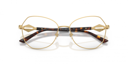 Jimmy Choo JC2011 Round Eyeglasses in Gold, angle view