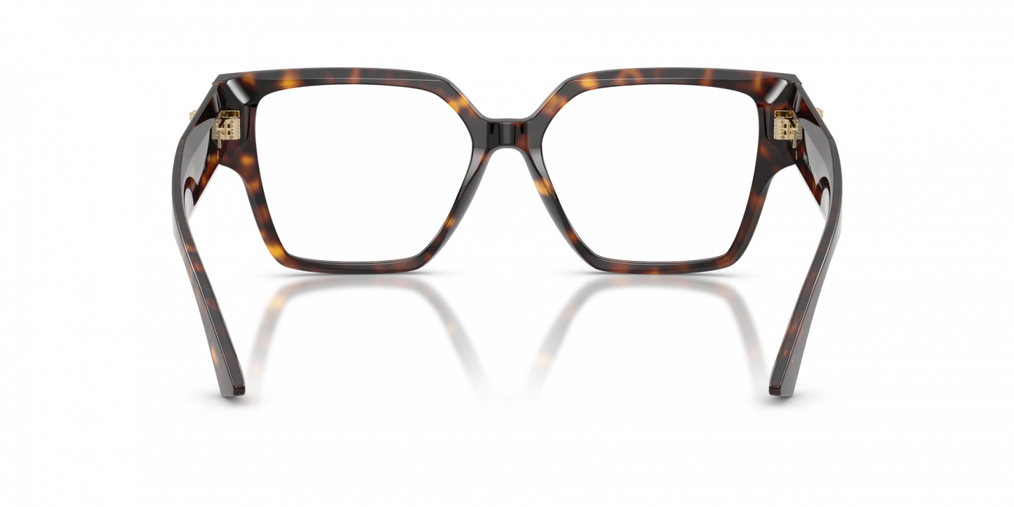 Jimmy Choo JC3032B Square Eyeglasses in Havana, side view