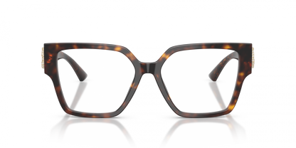 Jimmy Choo JC3032B Square Eyeglasses in Havana, detail view