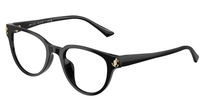 Jimmy Choo JC3051D Oval Eyeglasses in Black, front view