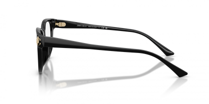 Jimmy Choo JC3051D Oval Eyeglasses in Black, back view