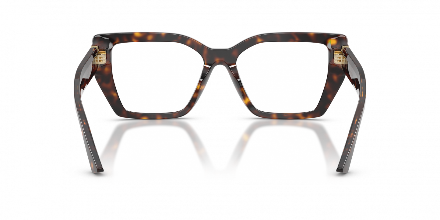 Jimmy Choo JC3053JU Cat Eye Eyeglasses in Havana, angle view