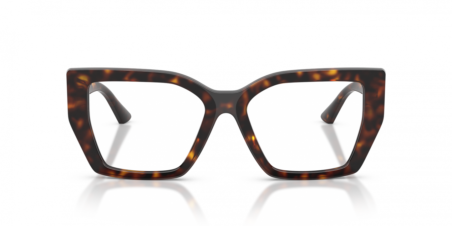 Jimmy Choo JC3053JU Cat Eye Eyeglasses in Havana, detail view