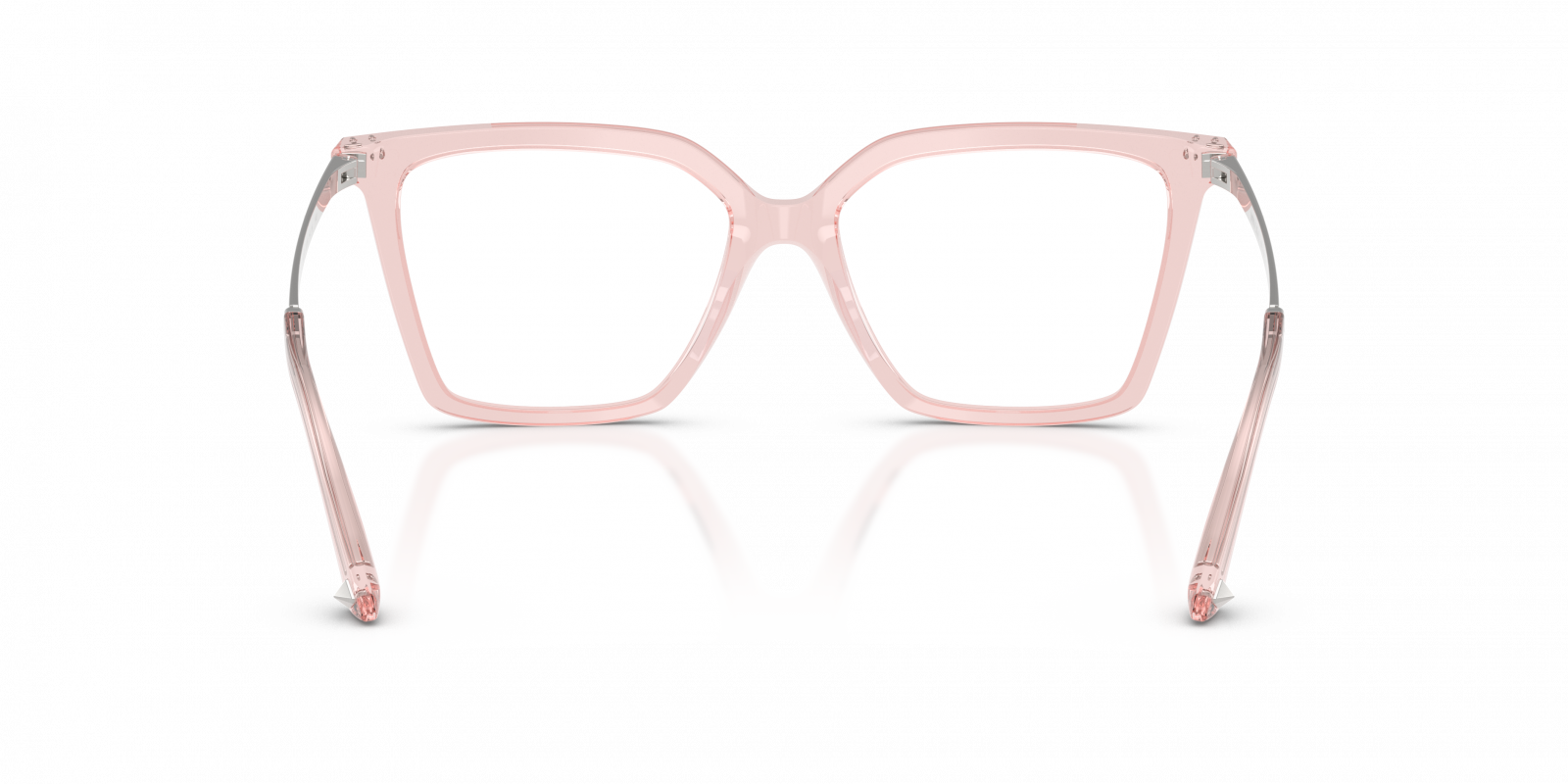 Jimmy Choo JC3054 Cat Eye Eyeglasses in Transparent Pink, side view
