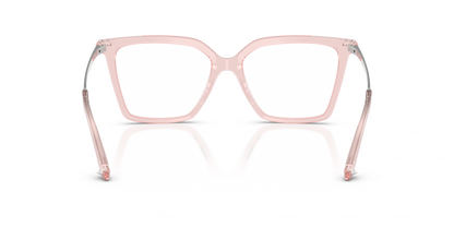 Jimmy Choo JC3054 Cat Eye Eyeglasses in Transparent Pink, side view