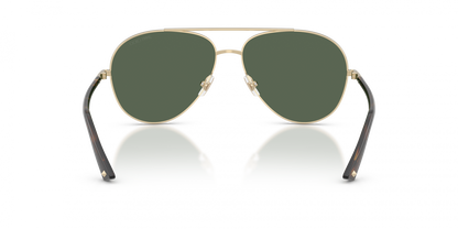Jimmy Choo JC4026/S Aviator Sunglasses in Dark Green Pale Gold, side view