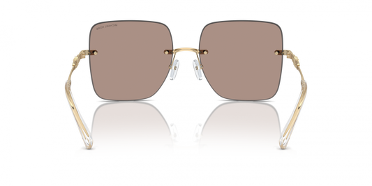 Michael Kors MK1150/S Square Sunglasses in Brown Mirror / Gold, side view