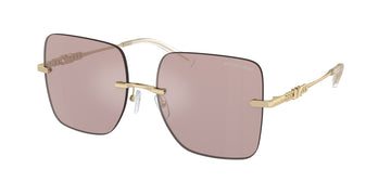 PINK SOLID BACK MIRROR / GOLD