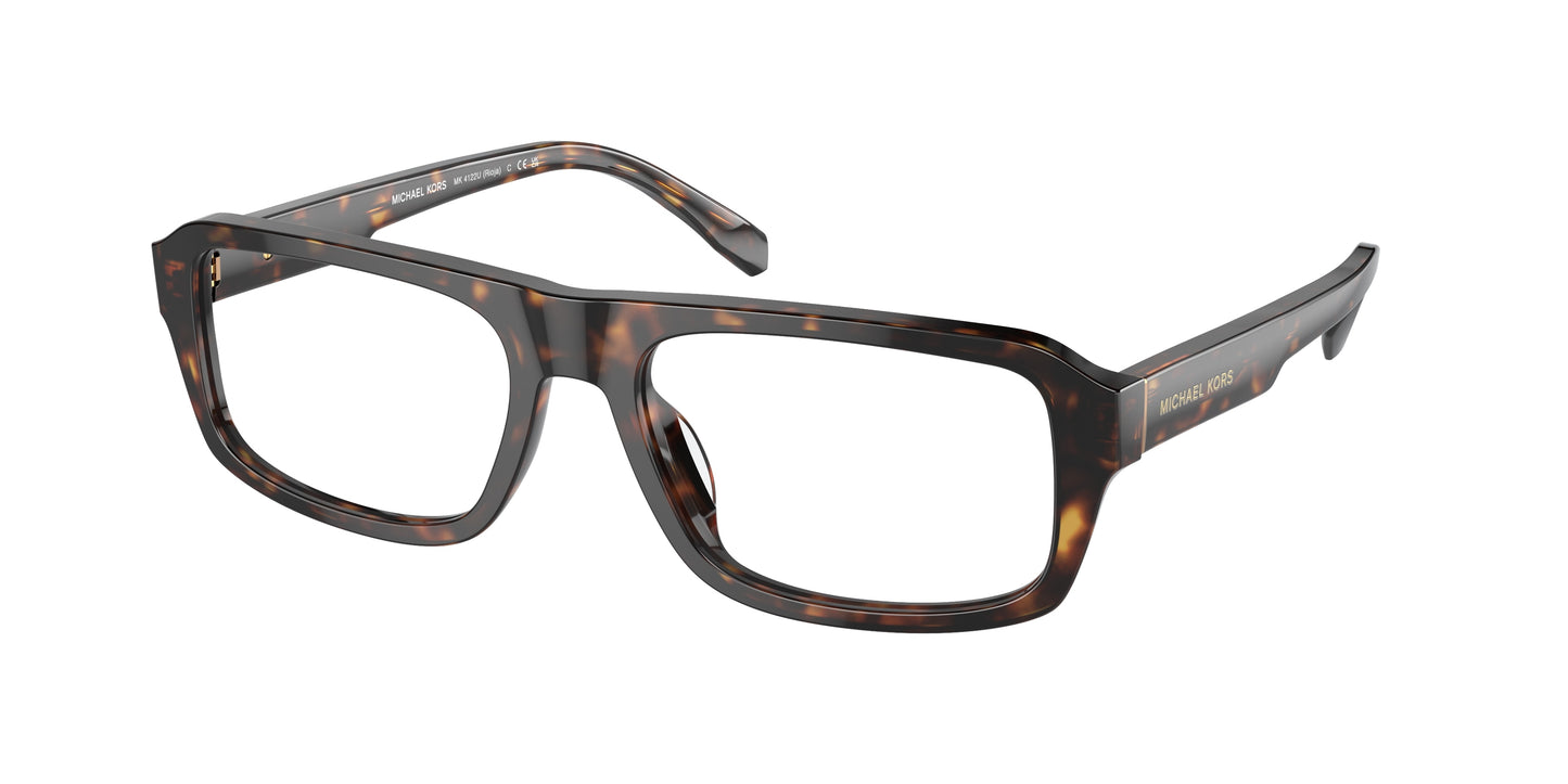 Michael Kors MK4122U Rectangle Eyeglasses in Dark Tortoise, front view