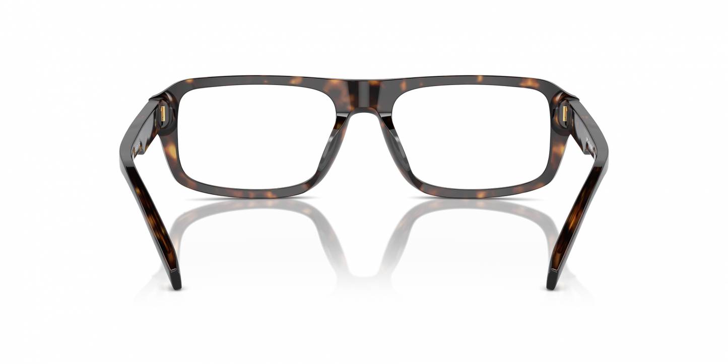 Michael Kors MK4122U Rectangle Eyeglasses in Dark Tortoise, angle view